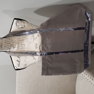 INC gray canvas tote NWT